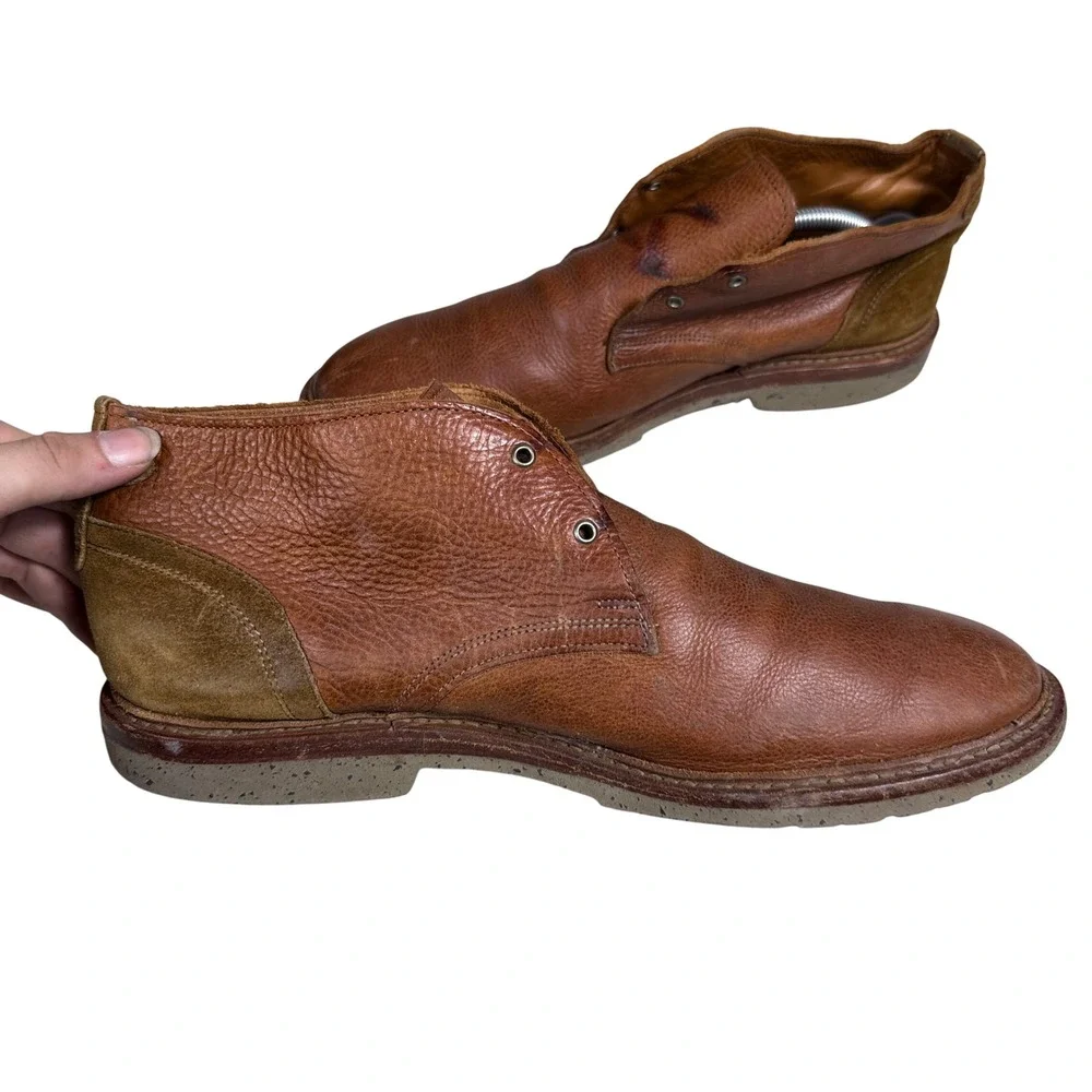 Allen Edmonds Discovery Chukka Boots Mens 10 D Brown Leather Suede 3914